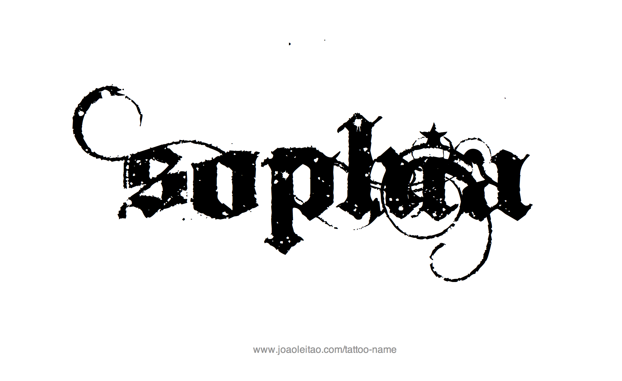 Sophia Name Tattoo Designs